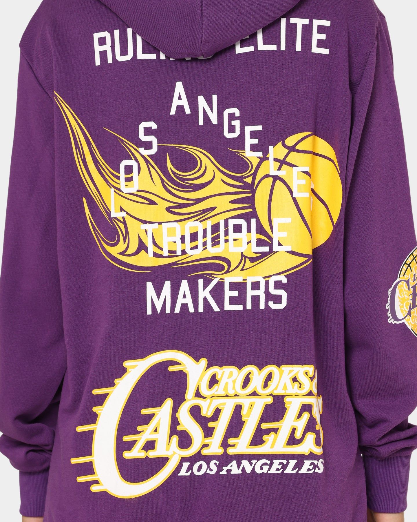 Crooks & Castles LA Serif Hoodie Purple sold by Culture Kings product image thumbnail 5