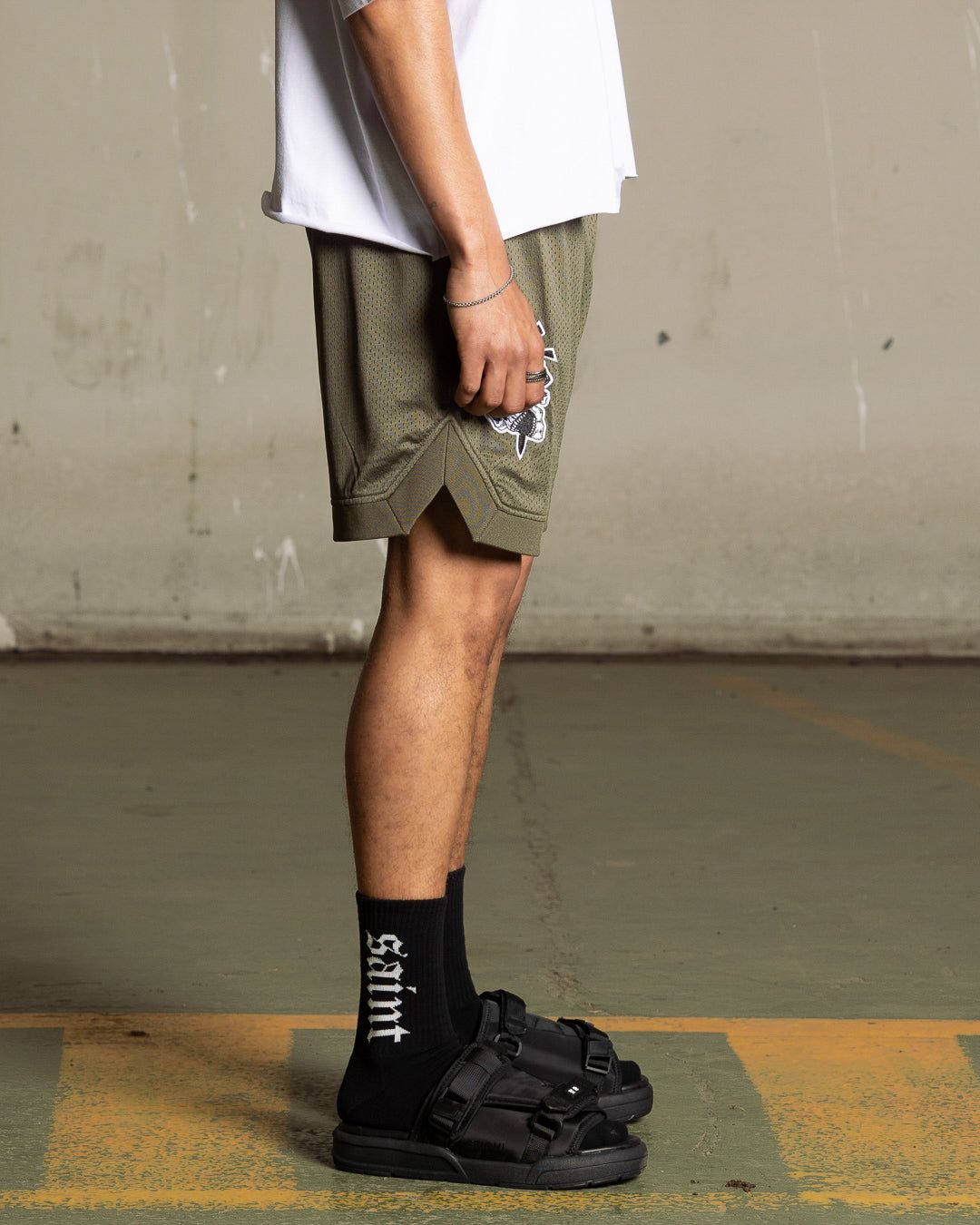 Saint Morta La Rambla Basketball Shorts Khaki Green sold by Culture Kings product image thumbnail 5