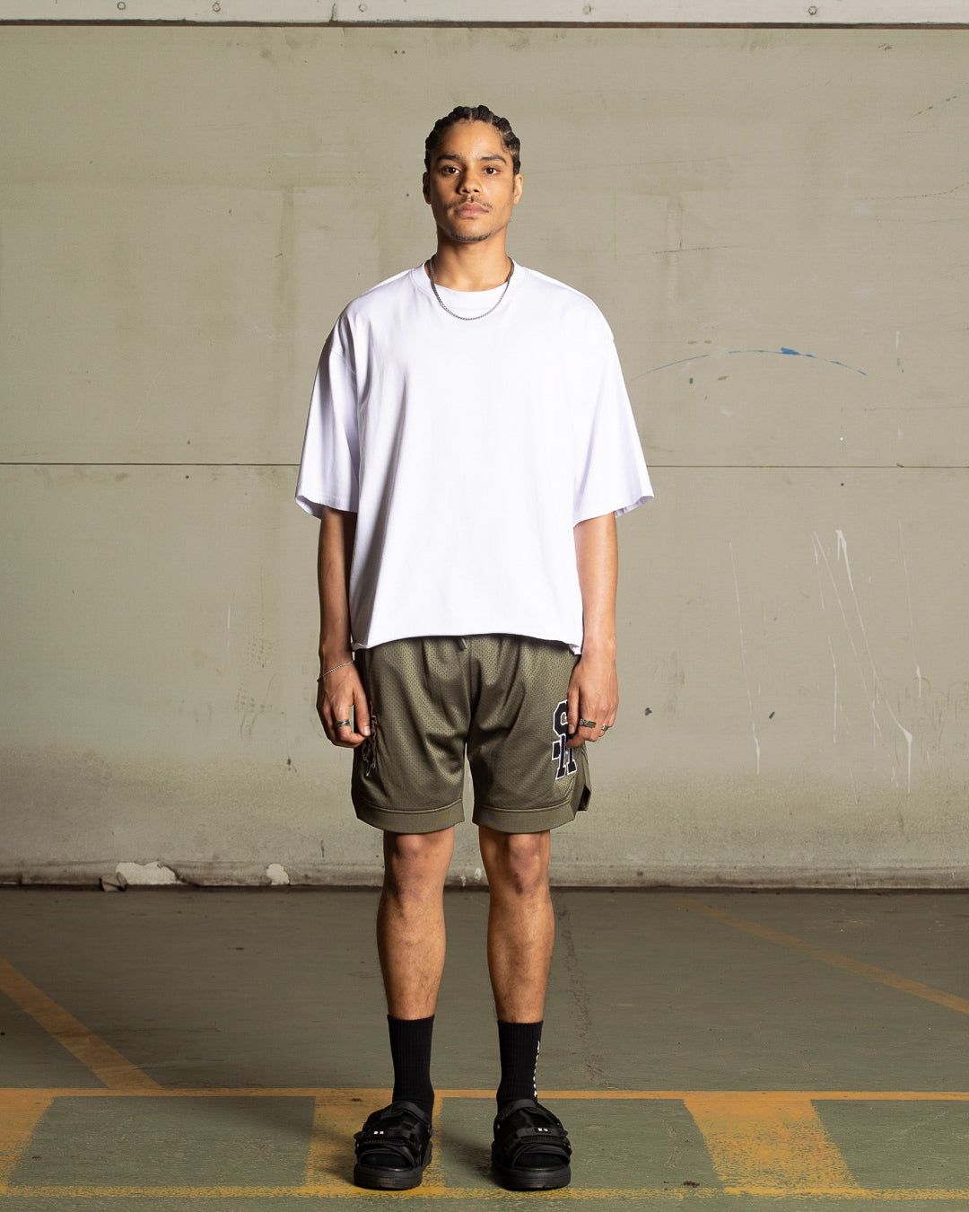 Saint Morta La Rambla Basketball Shorts Khaki Green sold by Culture Kings product image thumbnail 2