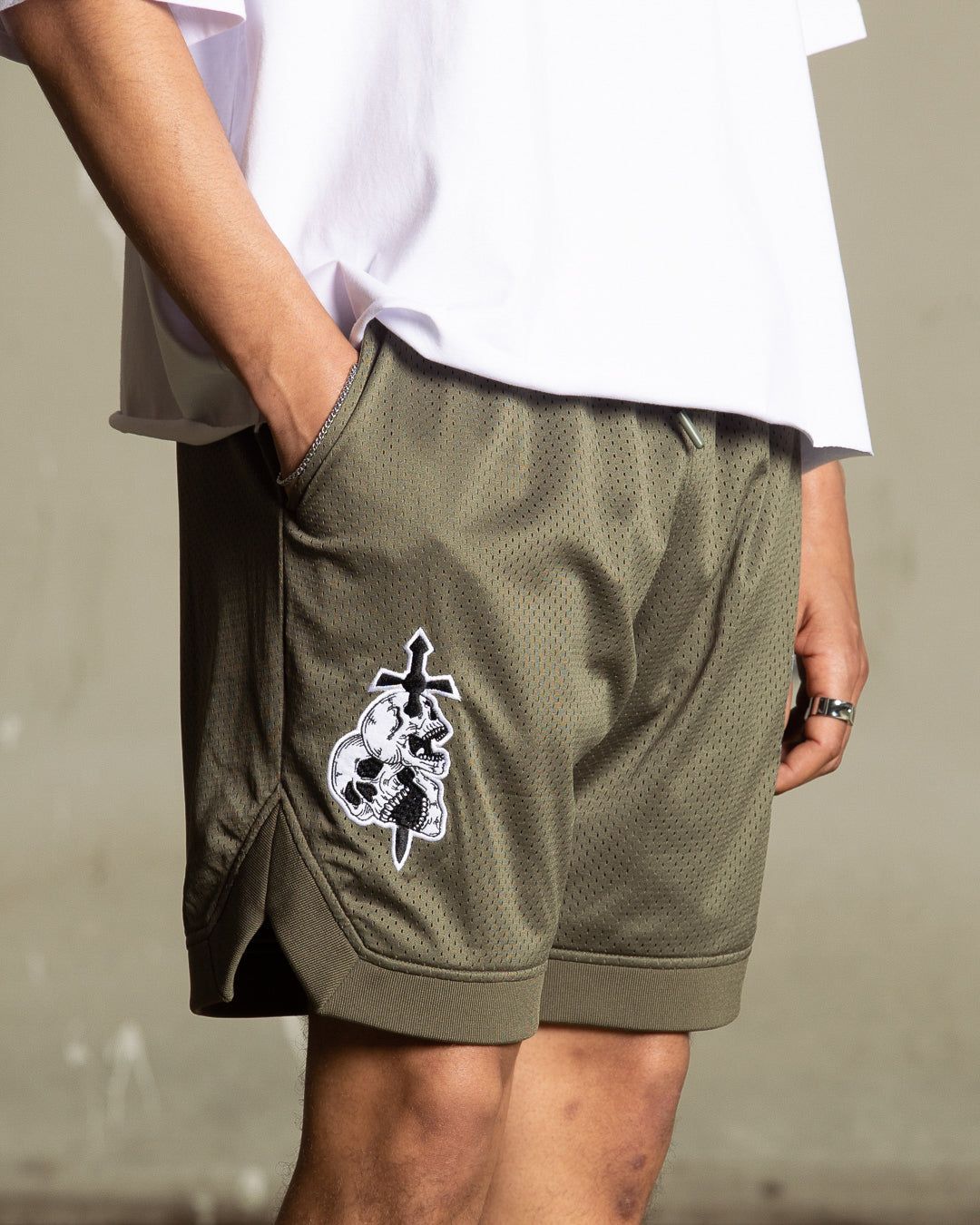Saint Morta La Rambla Basketball Shorts Khaki Green sold by Culture Kings product image thumbnail 3