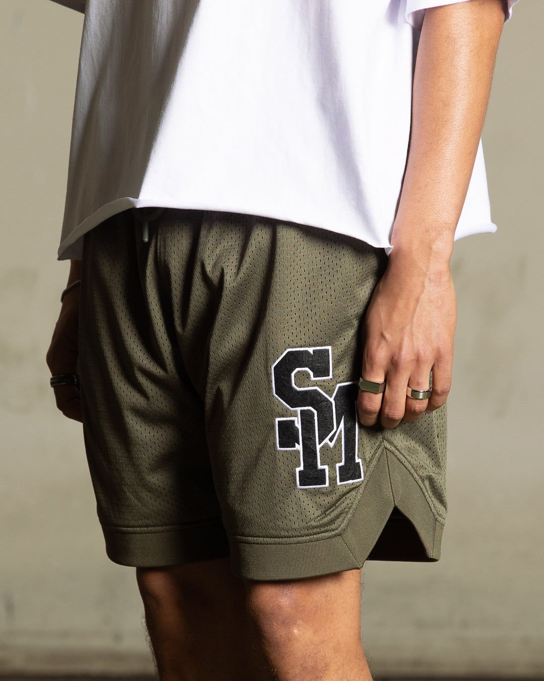 Saint Morta La Rambla Basketball Shorts Khaki Green sold by Culture Kings product image thumbnail 4