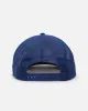 New Era Houston Astros 'Podium Collection' Pre-Curved Golfer Trucker Snapback Light Royal/Metallic Gold sold by Culture Kings