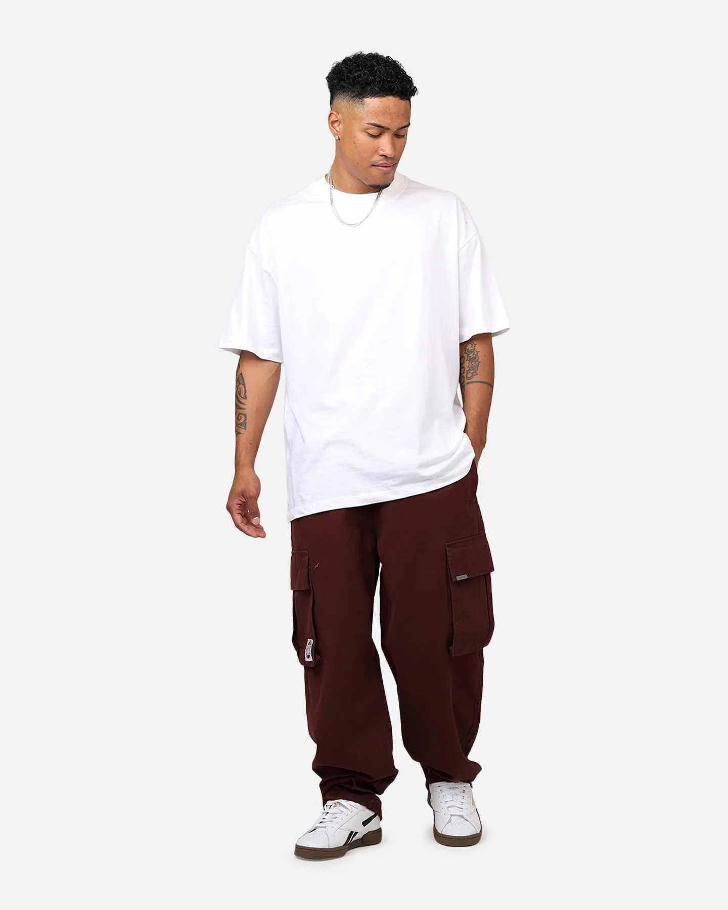 Carre Canvas Superior Cargo Joggers Maroon sold by Culture Kings product image thumbnail 2