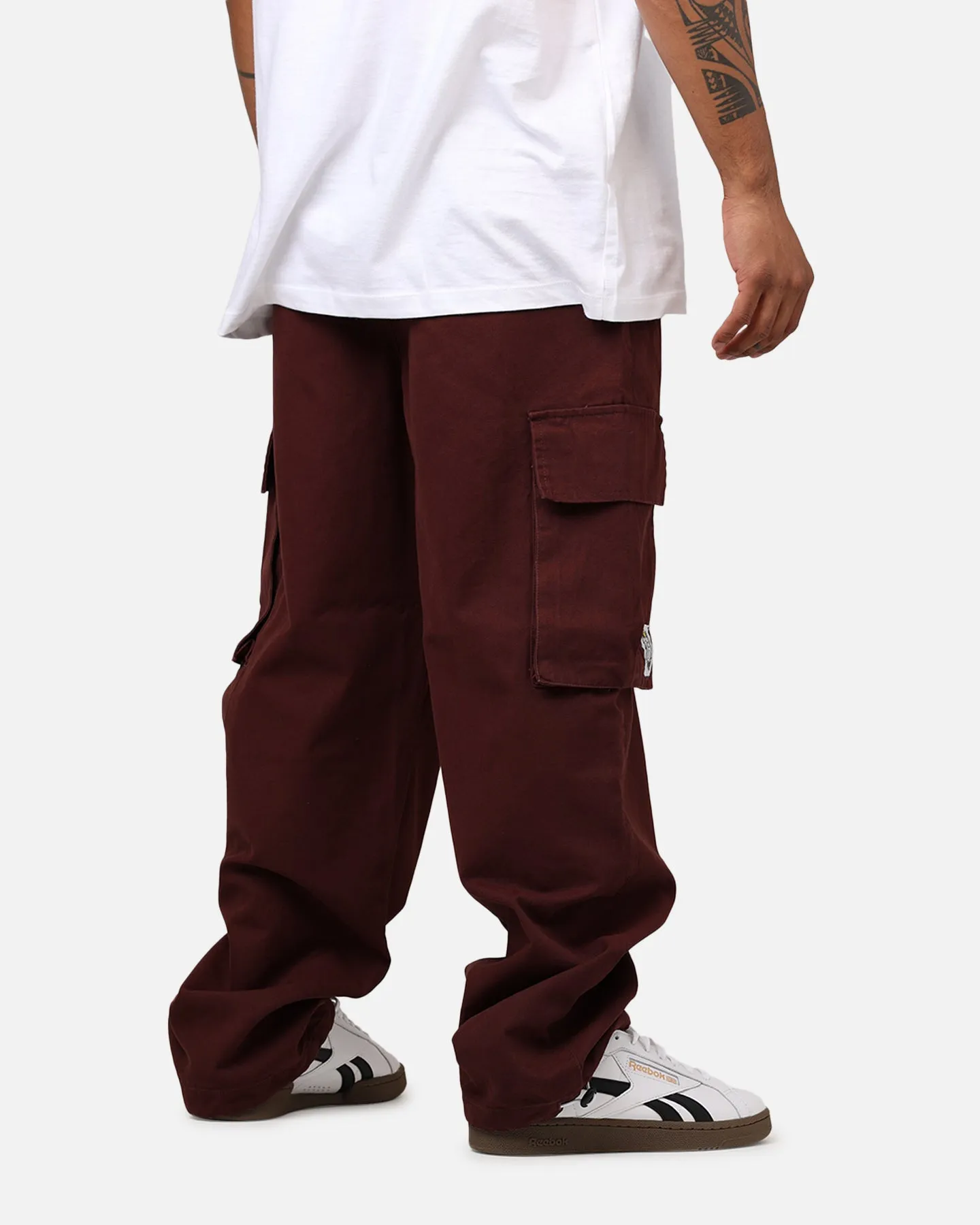 Carre Canvas Superior Cargo Joggers Maroon sold by Culture Kings product image thumbnail 3
