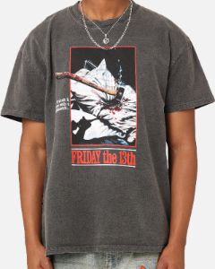 American Thrift X Friday The 13th Vintage T-Shirt Black Wash sold by Culture Kings