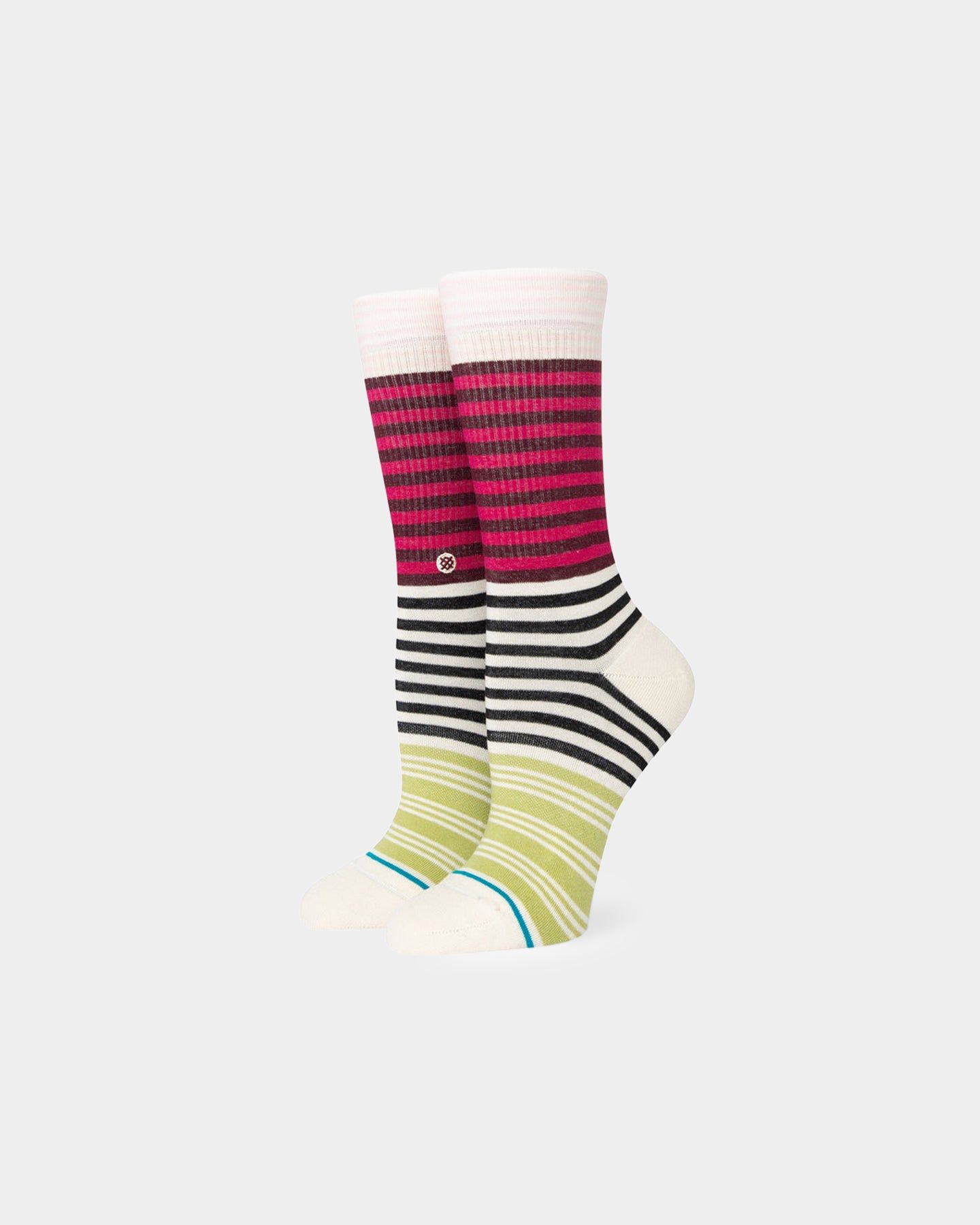 Stance Women's Sunshine Stripe Crew Socks Magenta sold by Culture Kings product image thumbnail 3