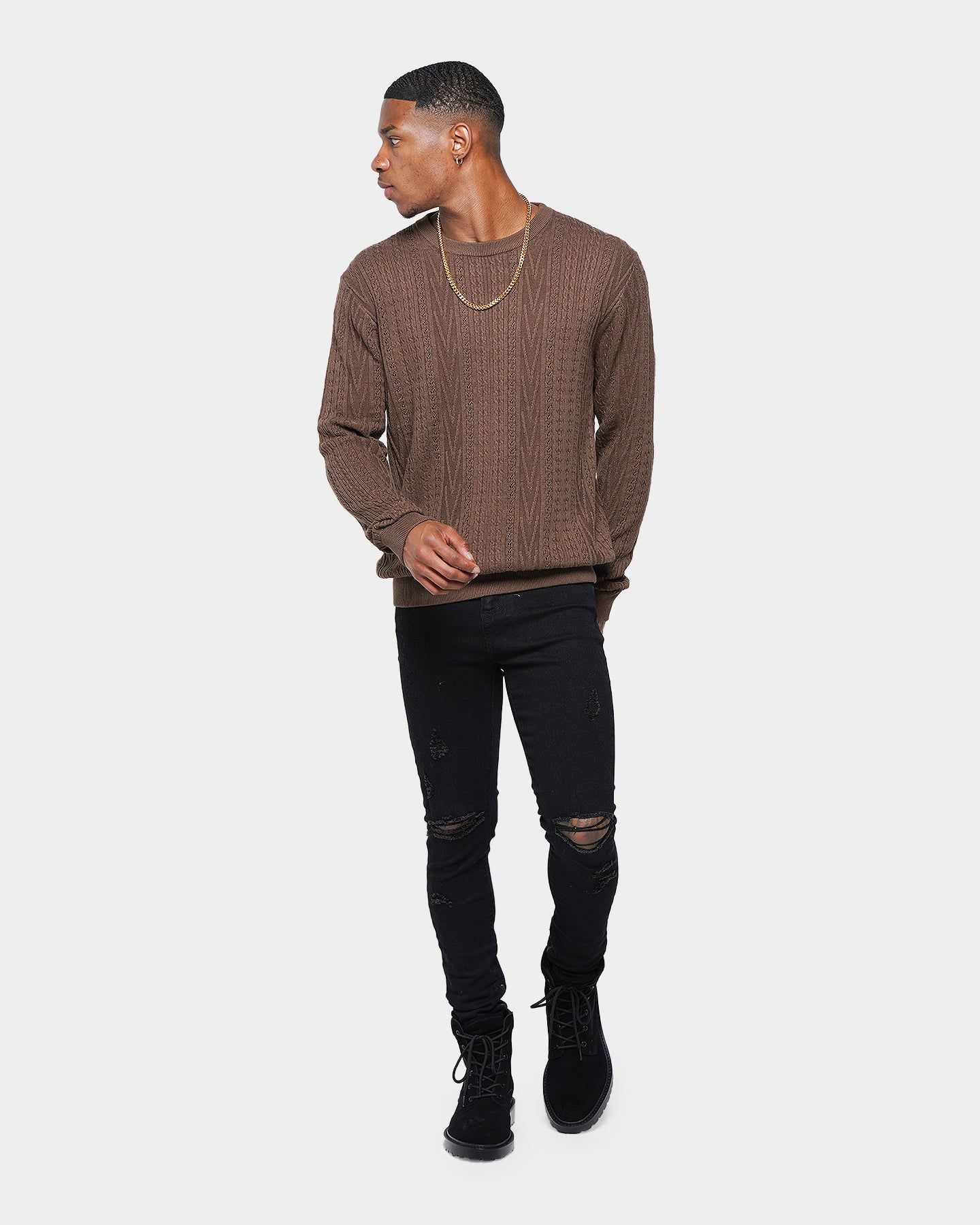 XXIII Cason Knit Crewneck Brown sold by Culture Kings product image thumbnail 2
