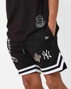 New Era New York Yankees Mesh Shorts Black sold by Culture Kings