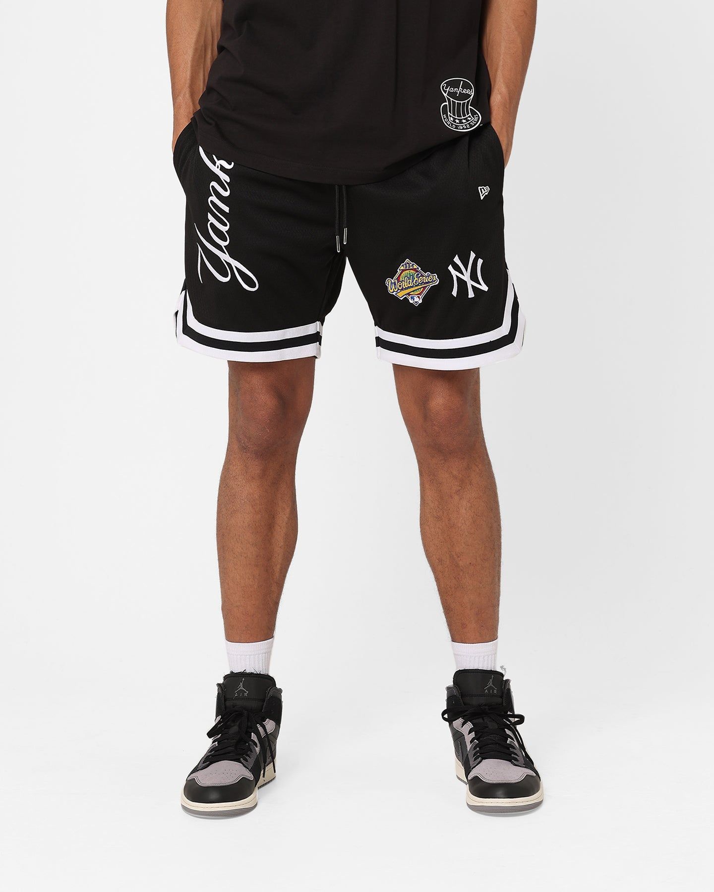 New Era New York Yankees Mesh Shorts Black sold by Culture Kings