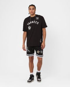 New Era New York Yankees Mesh Shorts Black sold by Culture Kings
