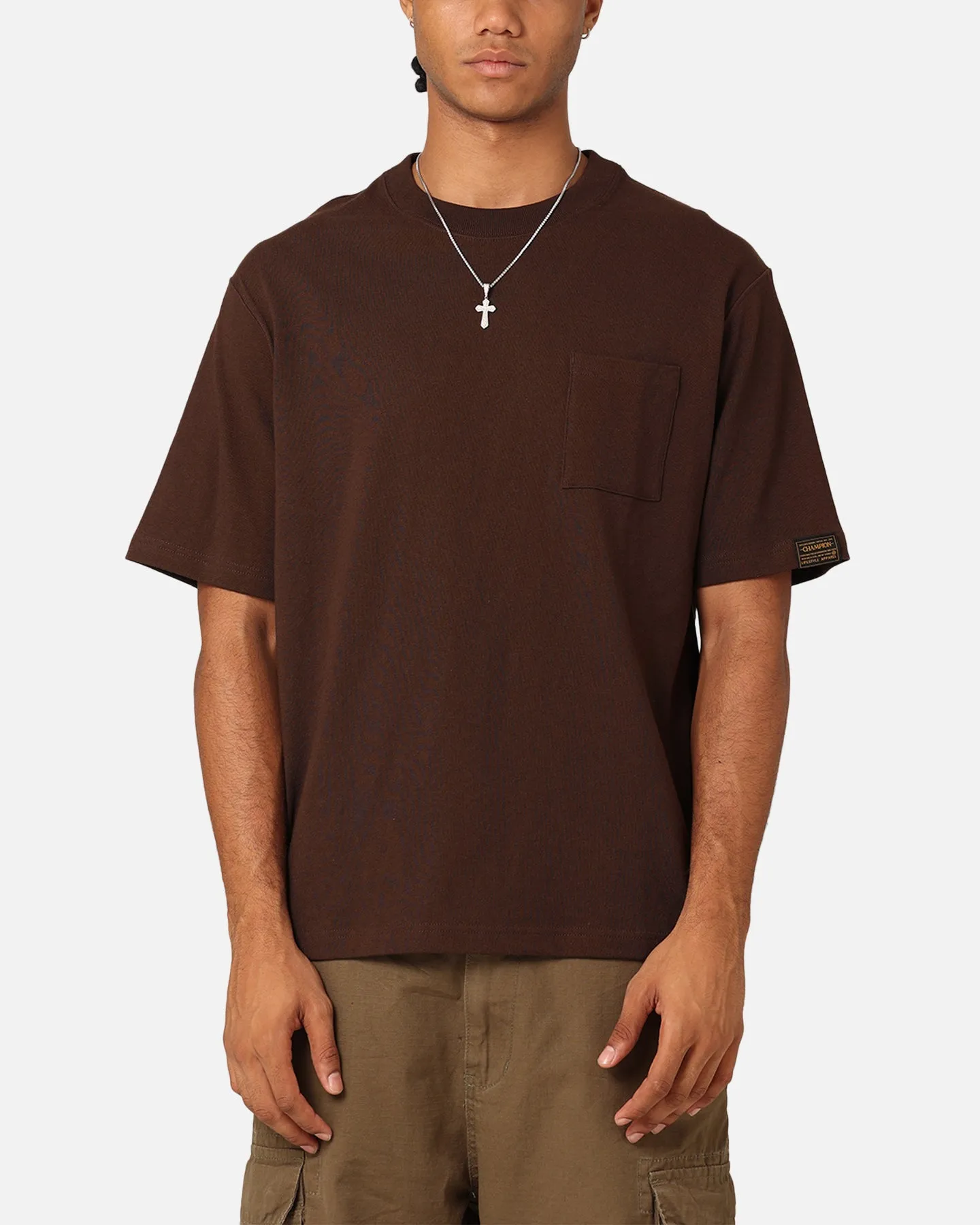 Champion Jersey Element T-Shirt Brown sold by Culture Kings