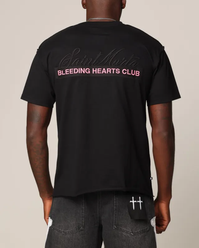 Saint Morta Bleeding Hearts Club Cut T-Shirt Black made by Culture Kings