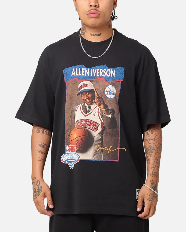 Mitchell & Ness Philadelphia 76ers 1996 NBA Draft T-Shirt Faded Black sold by Culture Kings