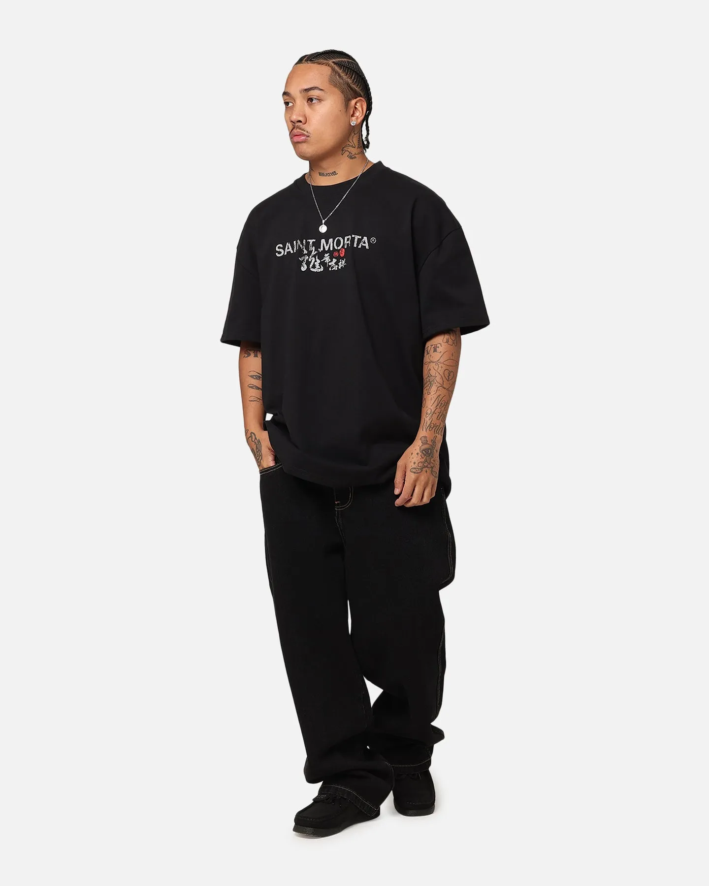 Saint Morta Dragon Heavyweight T-Shirt Black sold by Culture Kings product image thumbnail 4