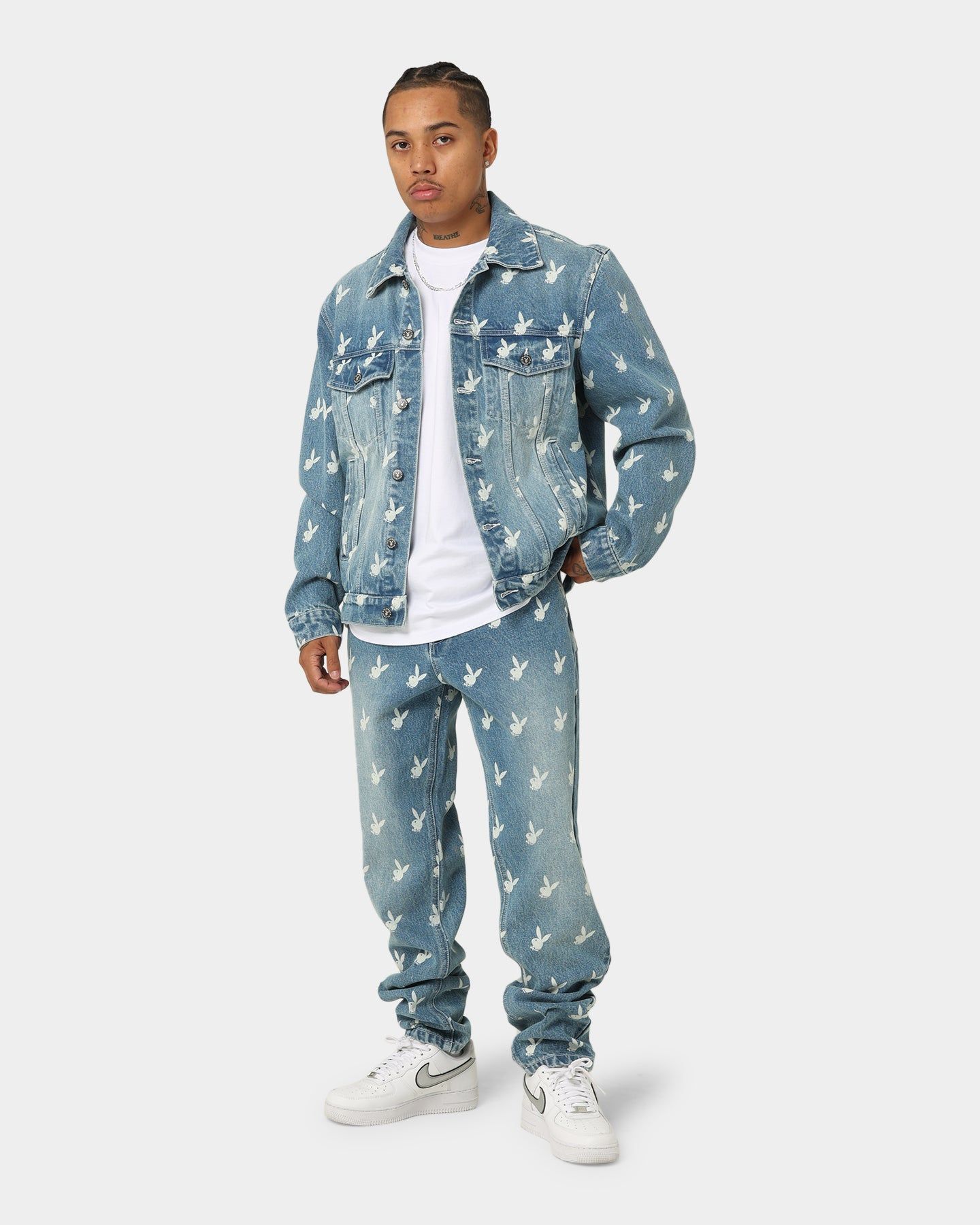 Playboy By CK Players Denim Jacket Vintage Blue sold by Culture Kings product image thumbnail 9