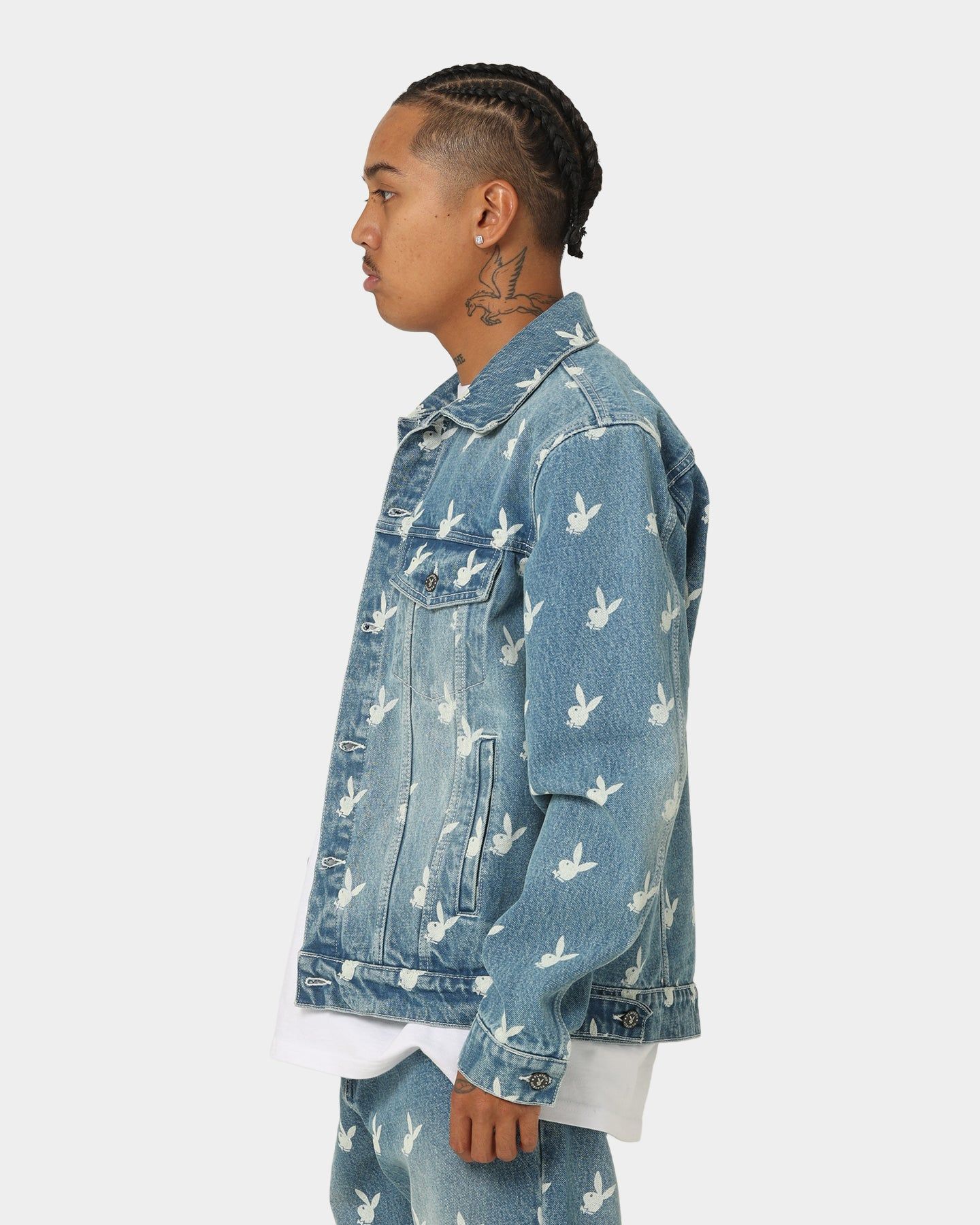 Playboy By CK Players Denim Jacket Vintage Blue sold by Culture Kings product image thumbnail 8