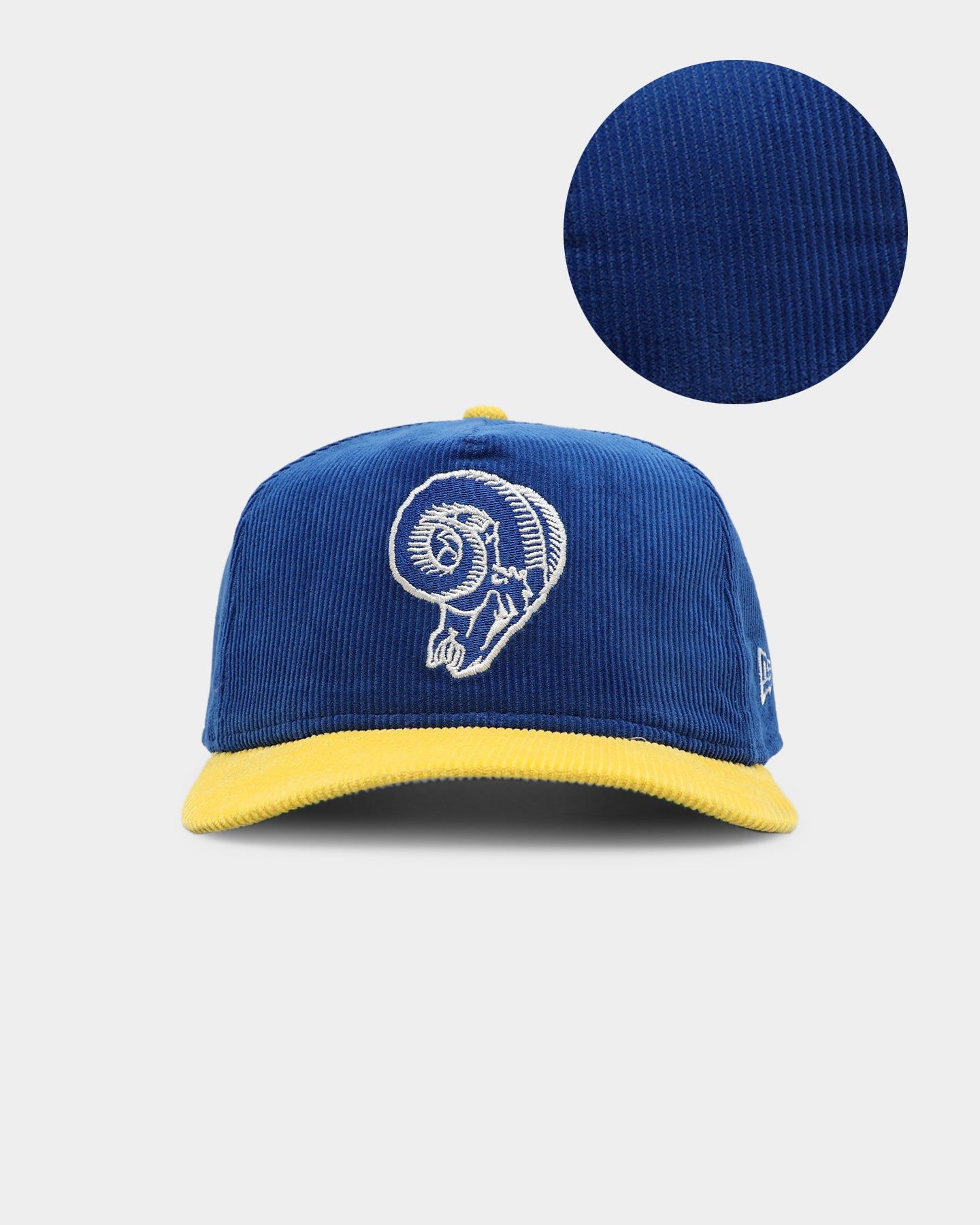 New Era Los Angeles Rams 'Throwback Corduroy' Golfer Snapback Blue sold by Culture Kings