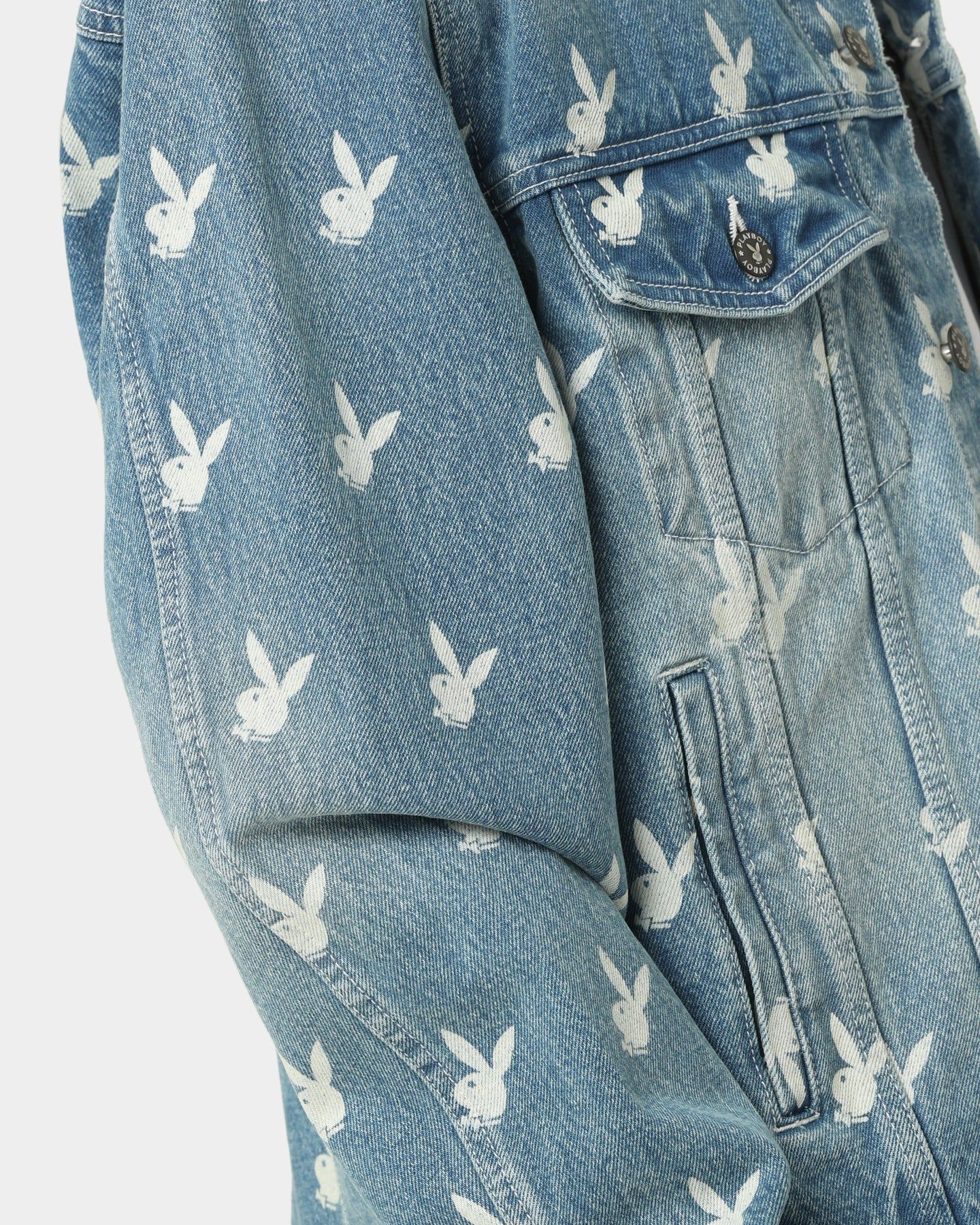 Playboy By CK Players Denim Jacket Vintage Blue sold by Culture Kings product image thumbnail 10