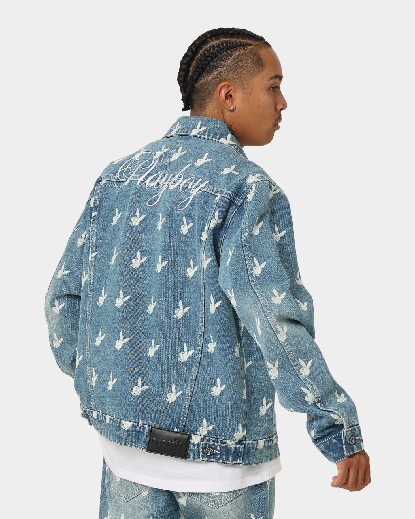 Playboy By CK Players Denim Jacket Vintage Blue sold by Culture Kings product image thumbnail 2