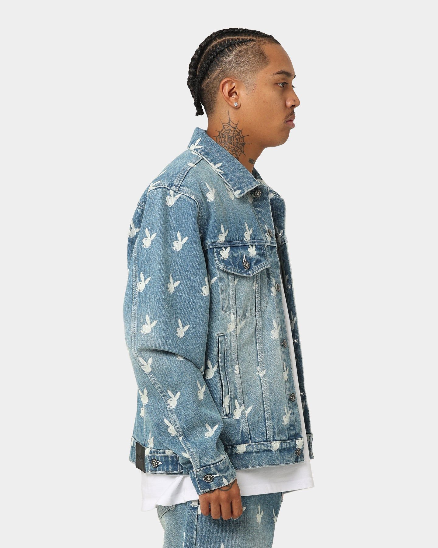 Playboy By CK Players Denim Jacket Vintage Blue sold by Culture Kings product image thumbnail 7