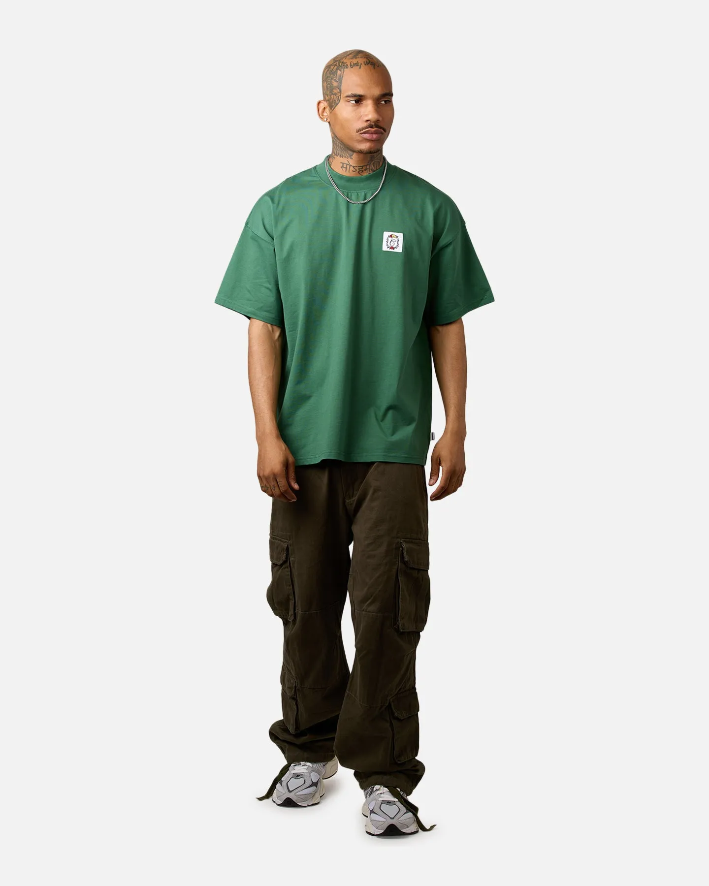 Carre Damask Oversized T-Shirt Forest Green sold by Culture Kings product image thumbnail 3