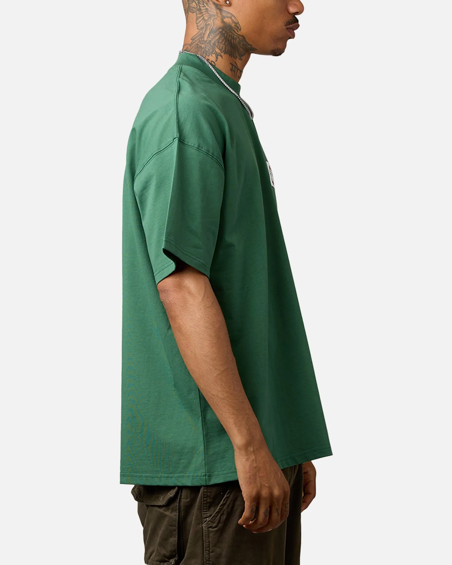Carre Damask Oversized T-Shirt Forest Green sold by Culture Kings product image thumbnail 4