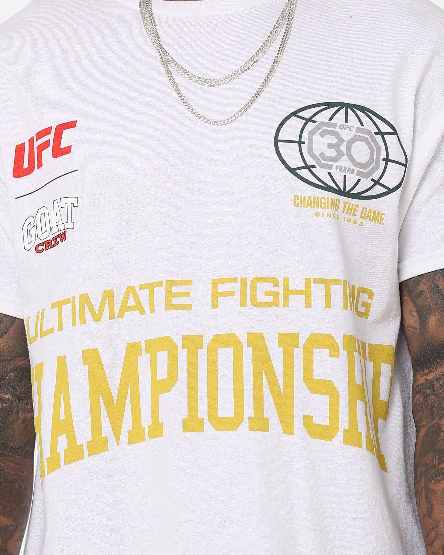 UFC By Goat Crew 30th Anniversary Vintage T-Shirt White sold by Culture Kings product image thumbnail 4