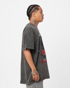 Goat Crew X Naruto Itachi Uchiha Heavyweight Vintage T-Shirt Black Wash sold by Culture Kings