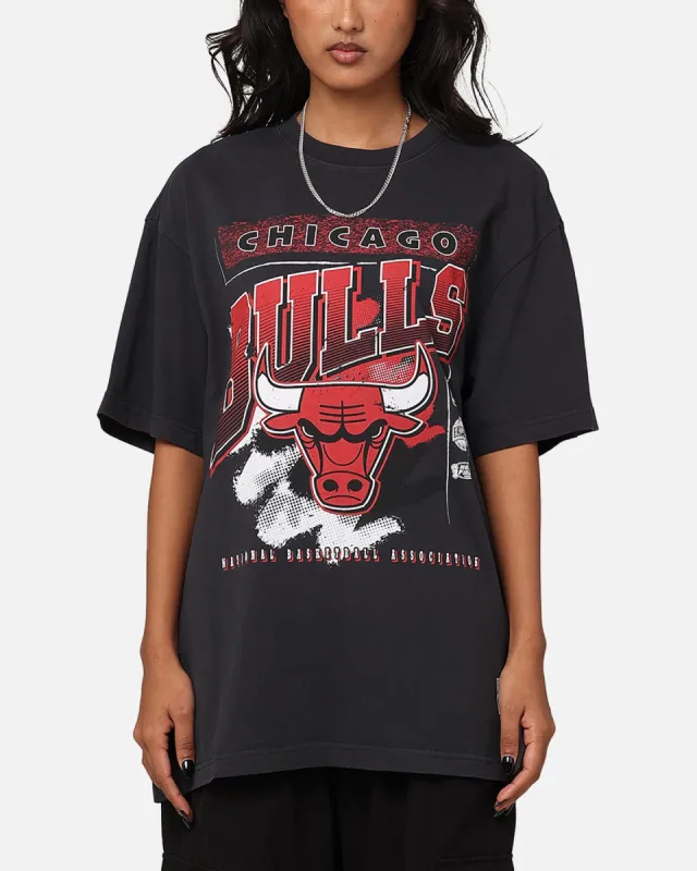 Mitchell & Ness Chicago Bulls Brush Off 2.0 T-Shirt Faded Black sold by Culture Kings
