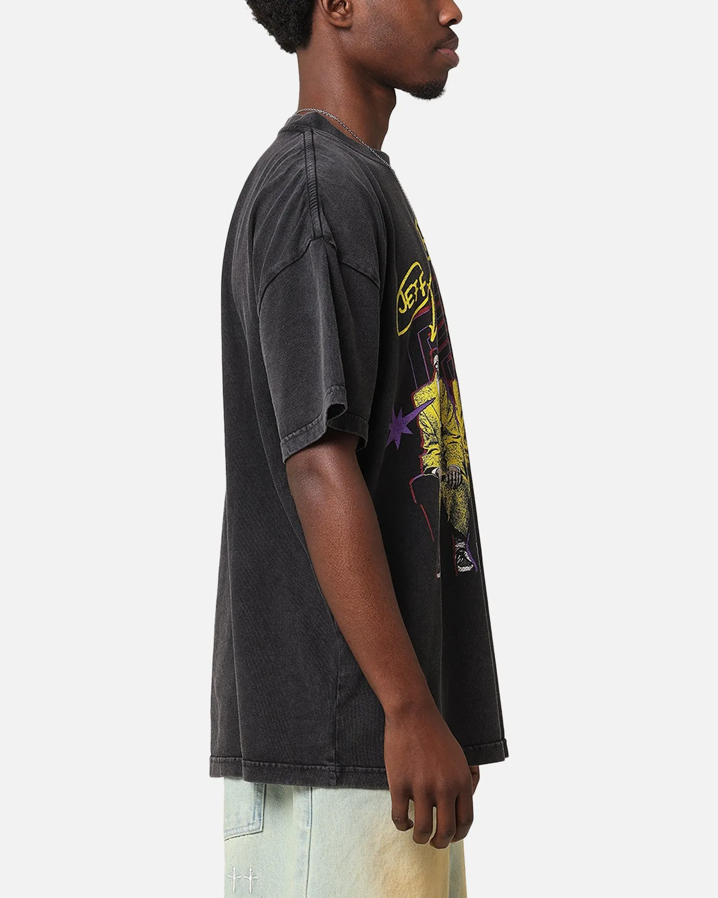 Goat Crew X Beetlejuice Jeff Bob Dave Vintage T-Shirt Black Acidwash sold by Culture Kings product image thumbnail 4