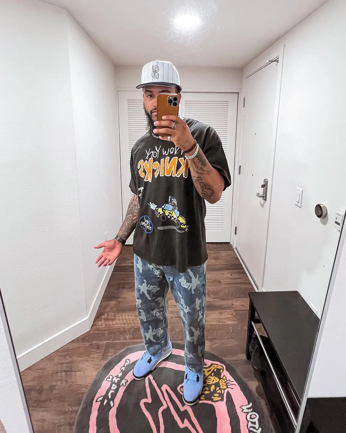 After School Special New York Knicks T-Shirt Black Wash sold by Culture Kings product image thumbnail 2