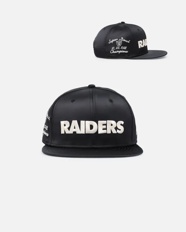 New Era Las Vegas Raiders 'Satin Script' 9FIFTY Snapback OTC sold by Culture Kings