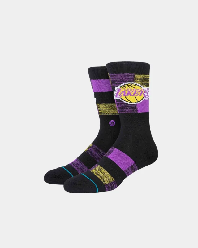 Stance X NBA  Los Angeles Lakers Cryptic Socks Black sold by Culture Kings