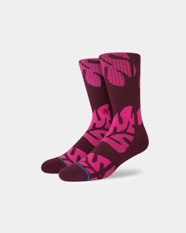 Stance Plantastic Socks Burgundy sold by Culture Kings
