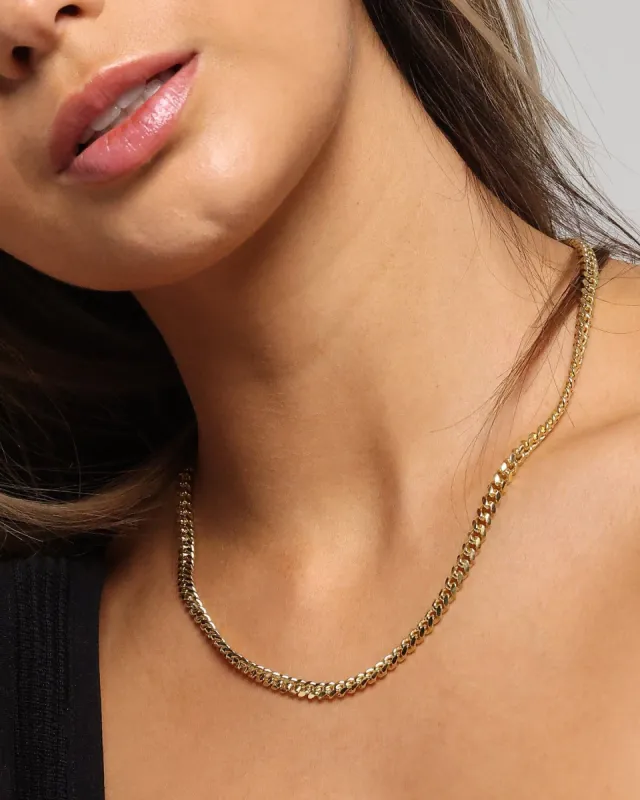 House Of Auric 5mm Cuban Link Chain 18K Gold Vermeil sold by Culture Kings