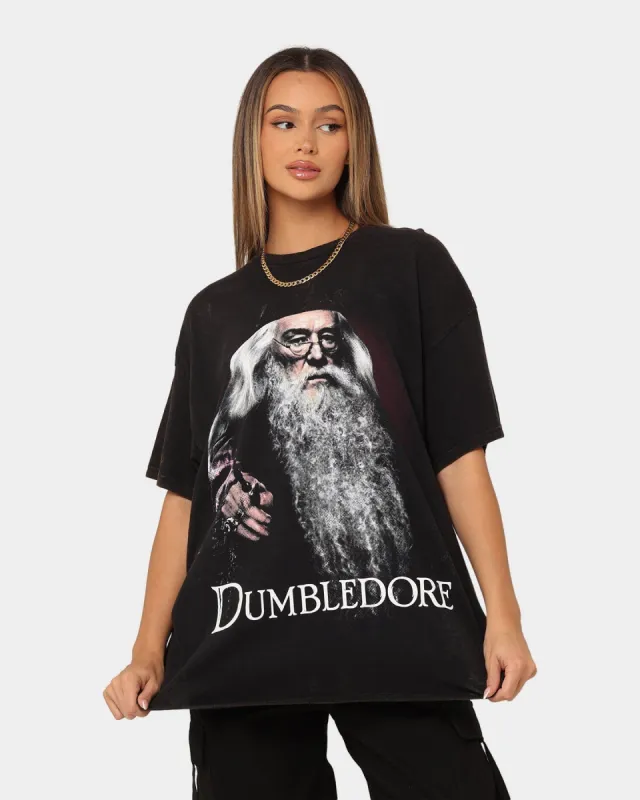 American Thrift X Harry Potter Dumbledore Vintage T-Shirt Black Wash sold by Culture Kings