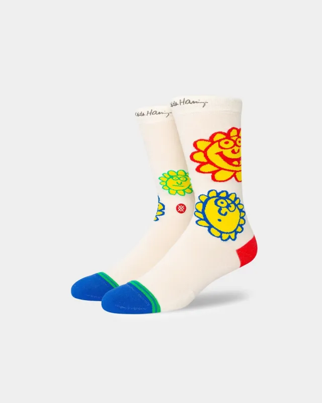 Stance X Keith Haring Happy Fields Socks Off White made by Culture Kings