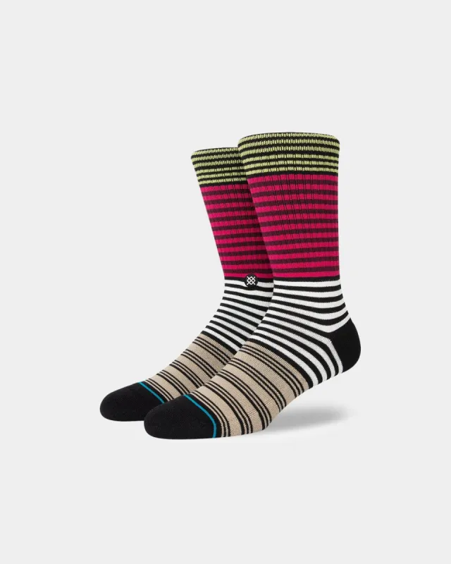 Stance Diatonic Socks Magenta sold by Culture Kings