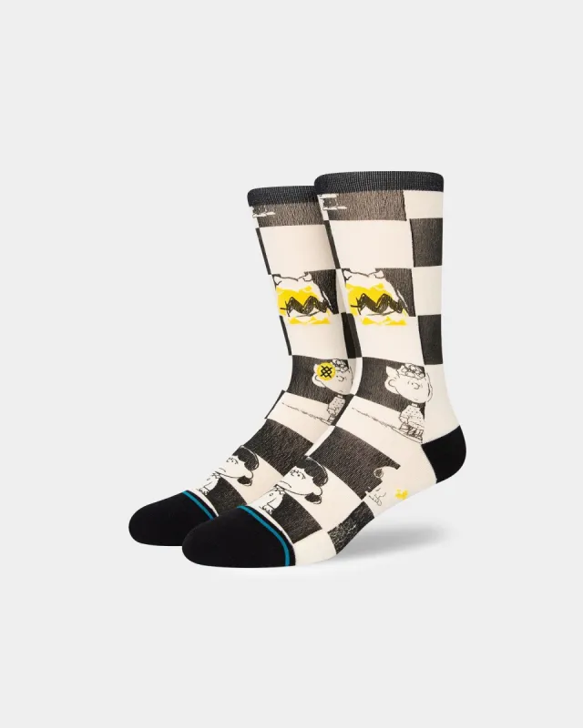 Stance X The Peanuts Checked Socks Black sold by Culture Kings