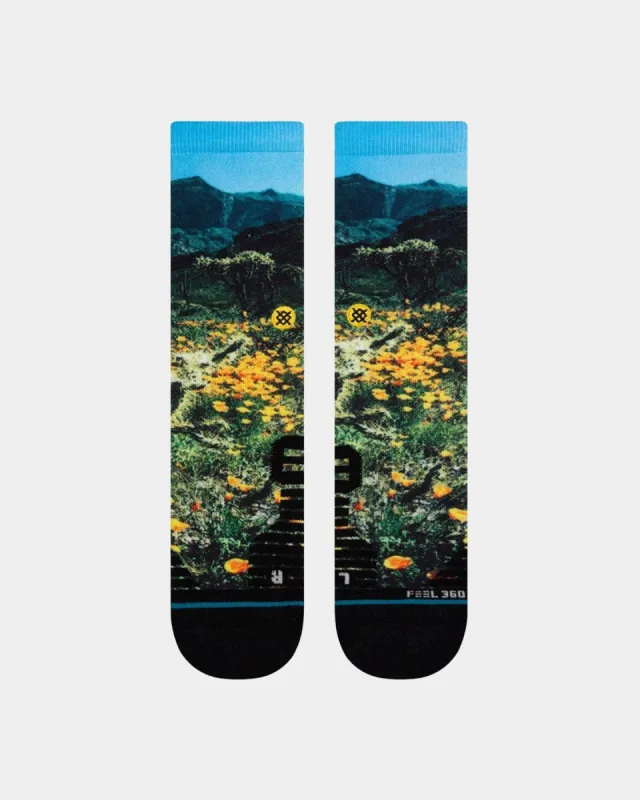 Stance Poppy Trails Socks Black sold by Culture Kings