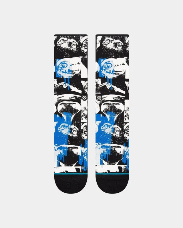 Stance X E.T. Phone Home Crewcut Socks Black made by Culture Kings
