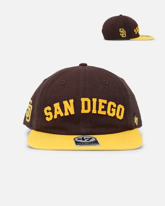 47 Brand San Diego Padres 'Legacy 47 Captain RL' Club Legacy '47 Captain Snapback Brown sold by Culture Kings