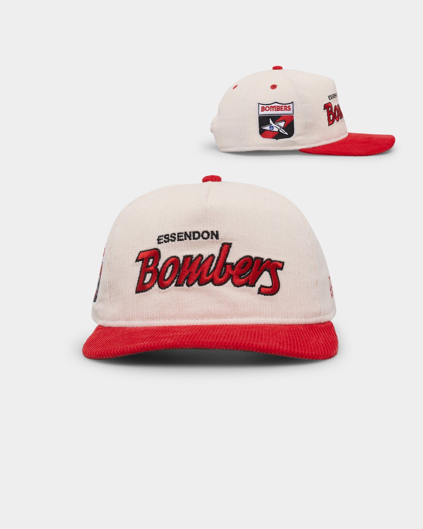 New Era Essendon Bombers "AFL Cord Script" Golfer Snapback Chrome/OTC sold by Culture Kings