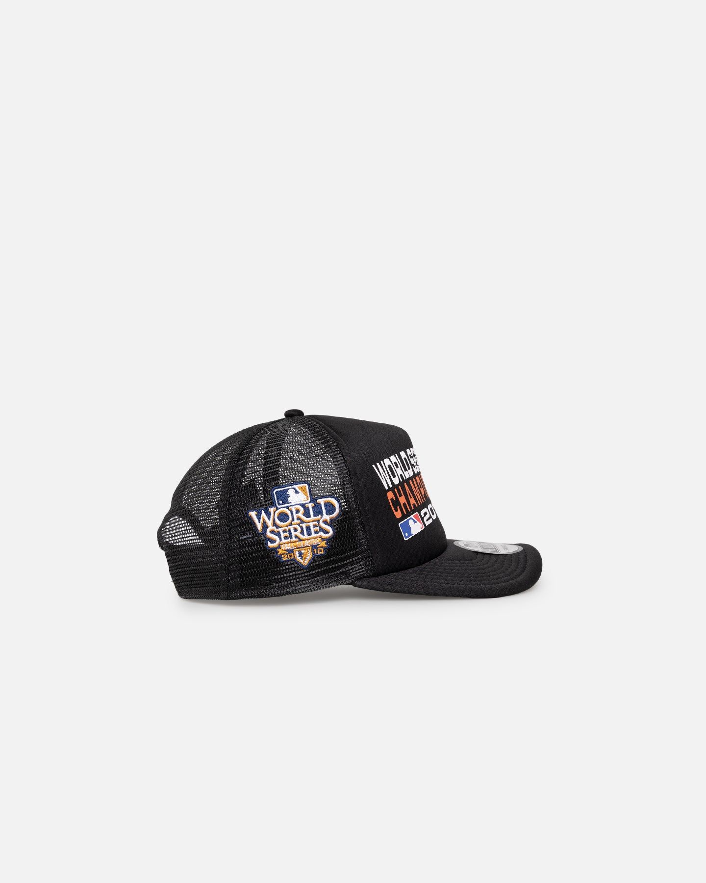 New Era San Francisco Giants 'Puff Print' Pre-Curved Golfer Trucker Snapback Black sold by Culture Kings product image thumbnail 3