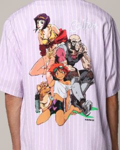 Loiter X Cowboy Bebop Button Up Shirt Lilac sold by Culture Kings