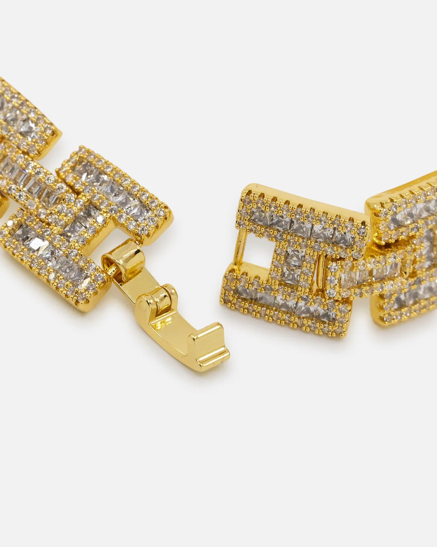 Saint Morta Baguette Interlink Bracelet Iced Gold sold by Culture Kings product image thumbnail 4