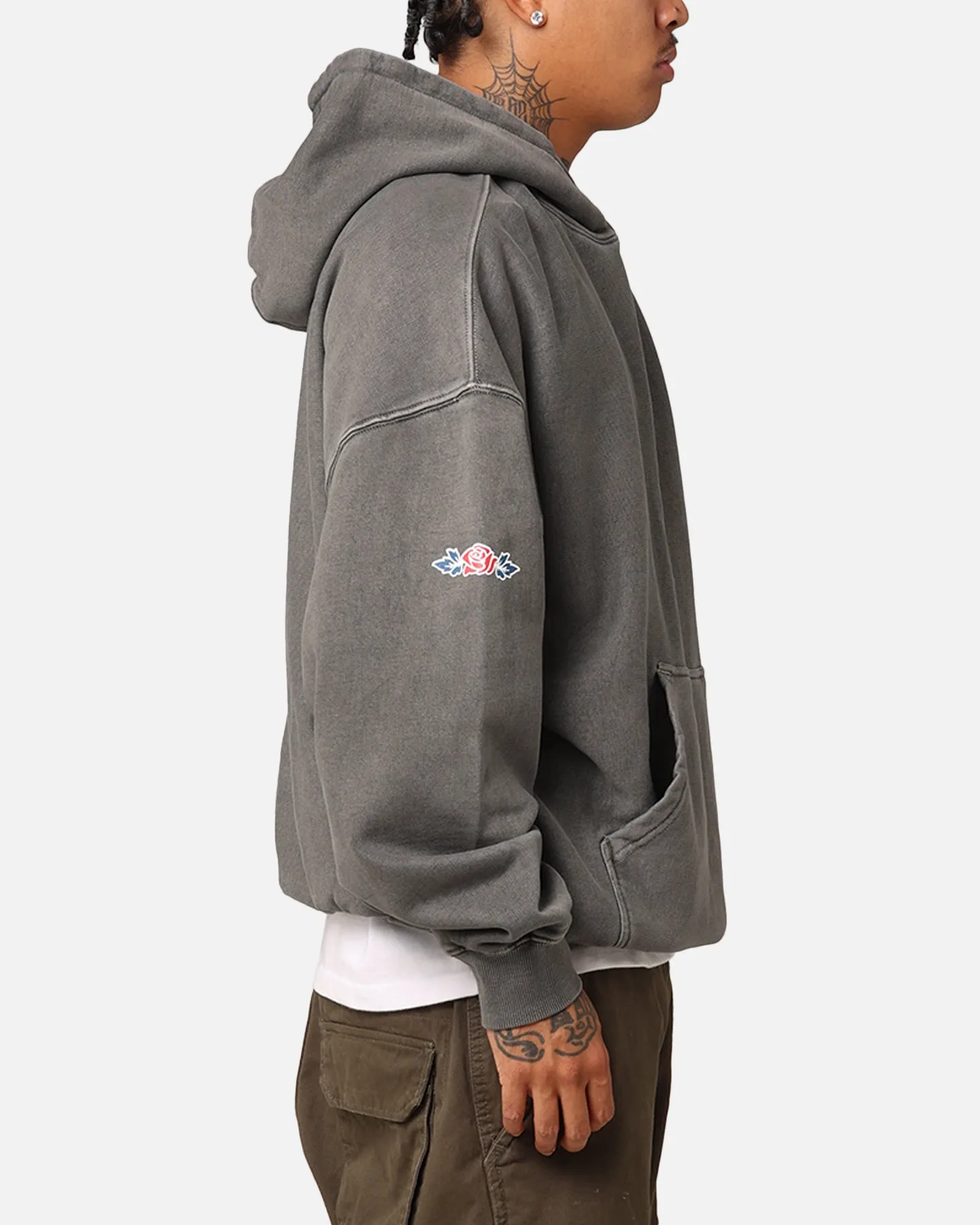 Carré Rosebud Oversized Hoodie Washed Charcoal sold by Culture Kings product image thumbnail 4