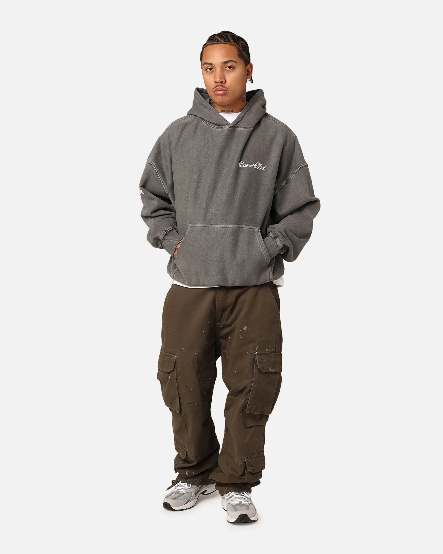 Carré Rosebud Oversized Hoodie Washed Charcoal sold by Culture Kings product image thumbnail 2