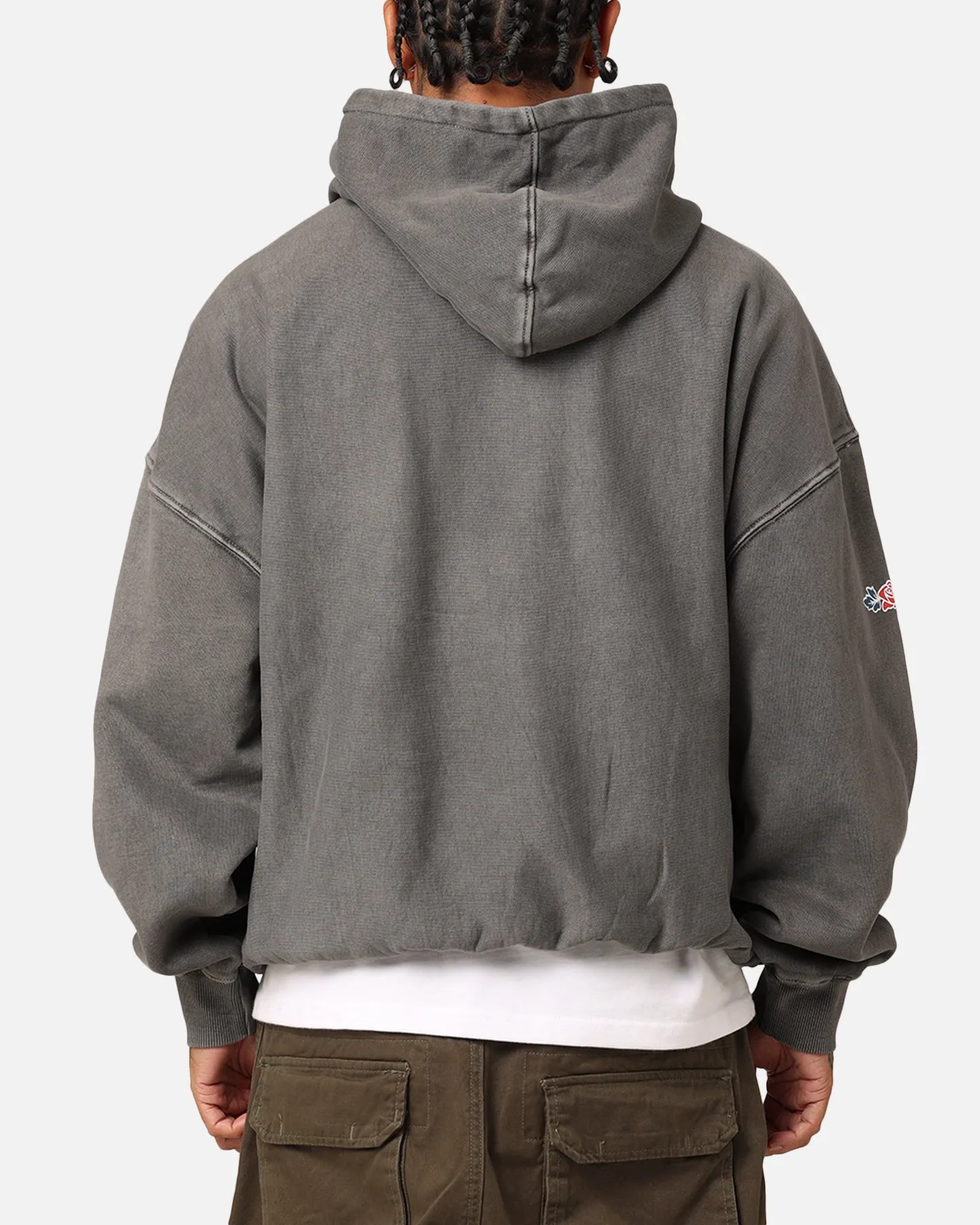 Carré Rosebud Oversized Hoodie Washed Charcoal sold by Culture Kings product image thumbnail 3