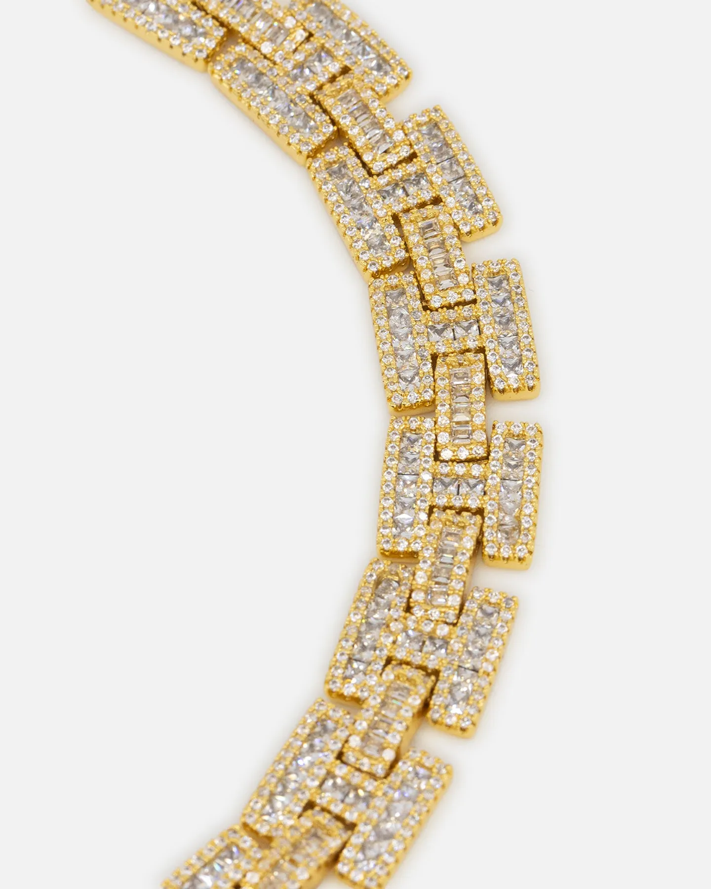 Saint Morta Baguette Interlink Bracelet Iced Gold sold by Culture Kings product image thumbnail 2